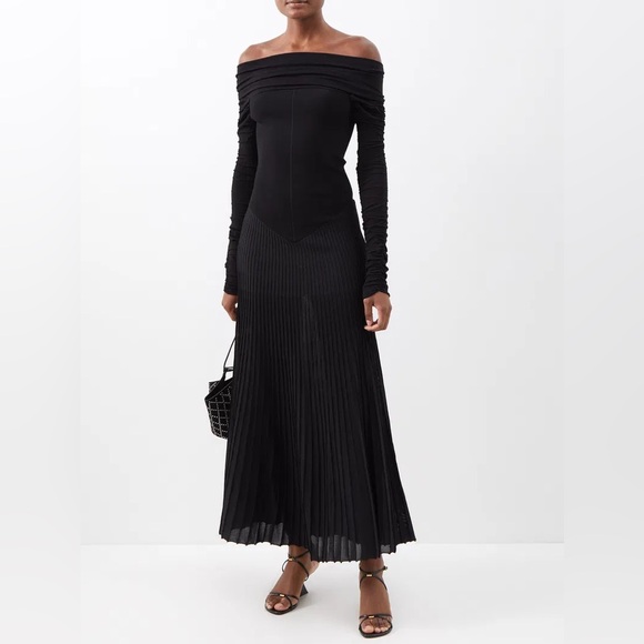 KHAITE Rebecca Black Dress size Medium - Picture 2 of 4